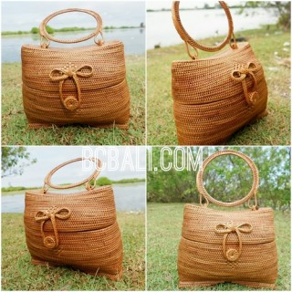 unique handwoven full handmade natural ata grass handbag bali